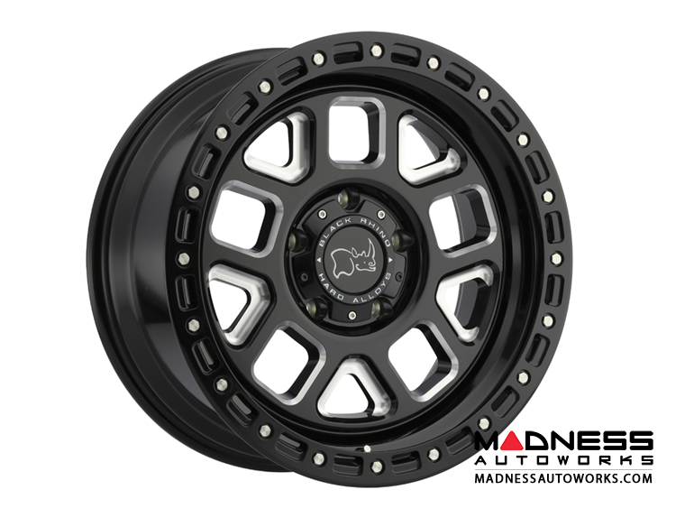 Black Rhino Alpine Wheels - Gloss Black w/Milled Spokes - 5x127"
